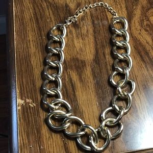 Gold statement necklace